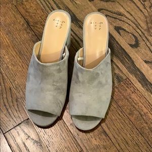 A new day grey mules